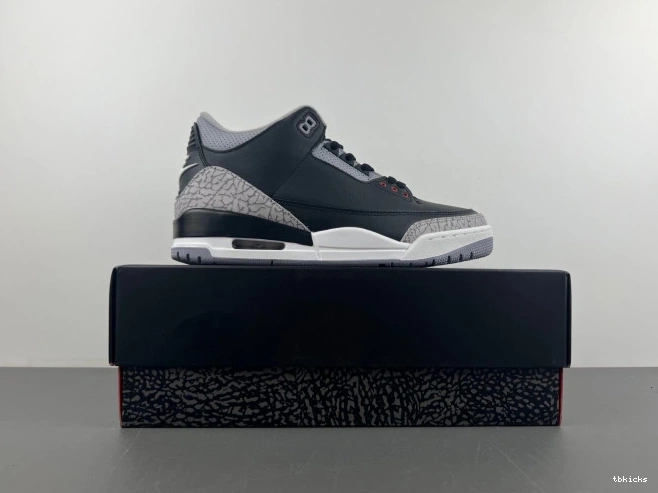 Cheap TB 3 Black Jordan Cement Air DN3707-010 0630